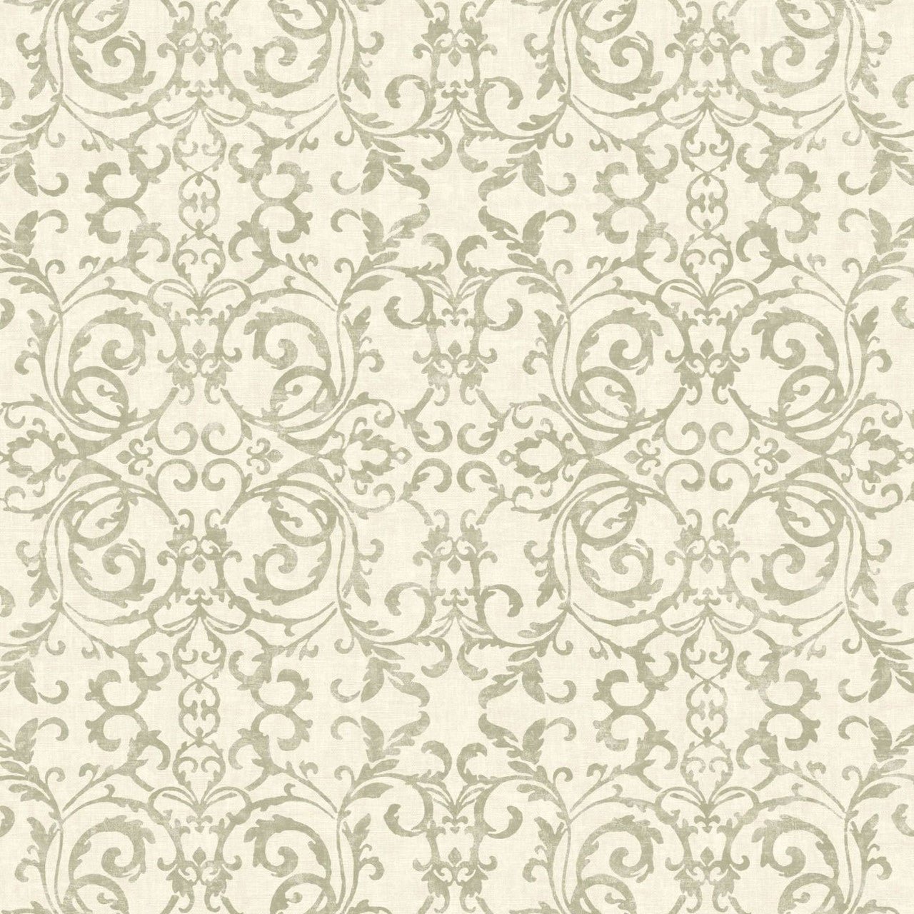 Belvedere Vienne Wallpaper - Vert De Gris - Casadeco - 87517120 - Premier Wallcovering