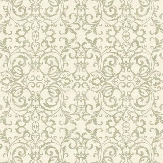 Belvedere Vienne Wallpaper - Vert De Gris - Casadeco - 87517120 - Premier Wallcovering