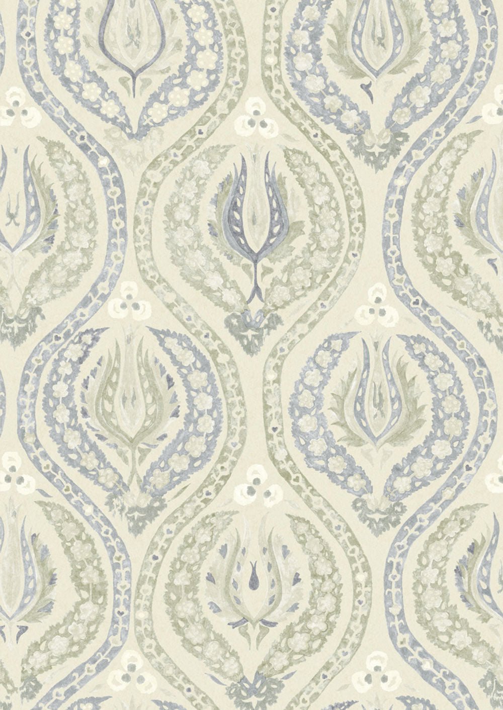 Benaki Wallpaper - Green Slate - Lewis & Wood - Premier Wallcovering