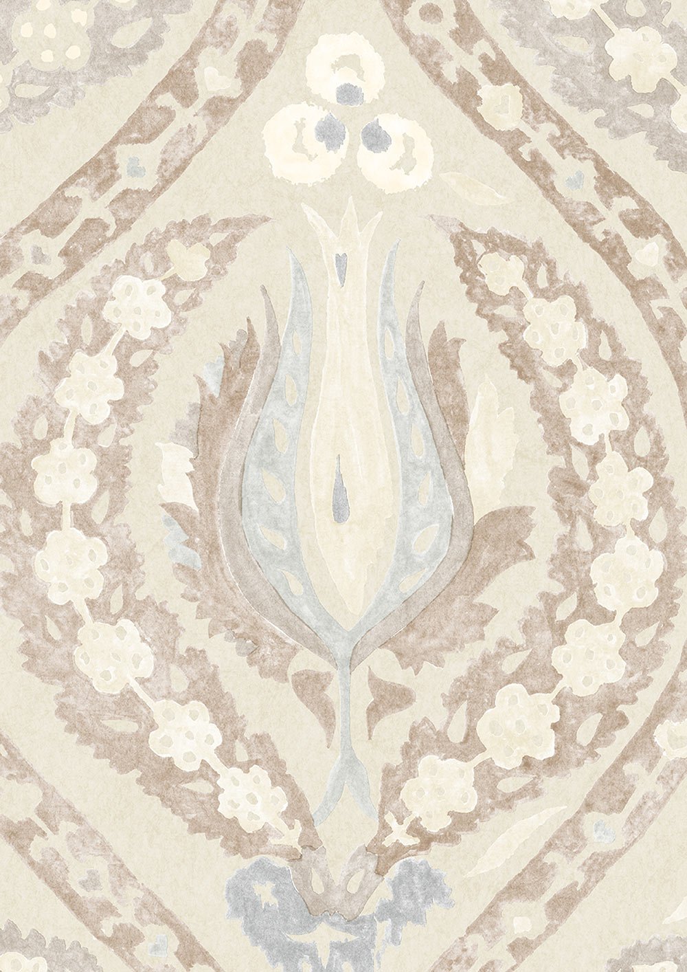 Benaki Wallpaper - Blue Mink - Lewis & Wood - Premier Wallcovering