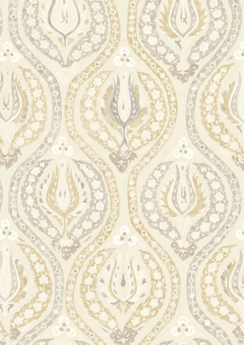 Benaki Wallpaper - Beige Biscuit - Lewis & Wood - Premier Wallcovering