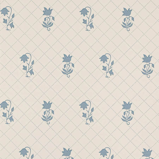 Berkeley Sprig Wallpaper - Blue - Colefax & Fowler - W7010 - 01