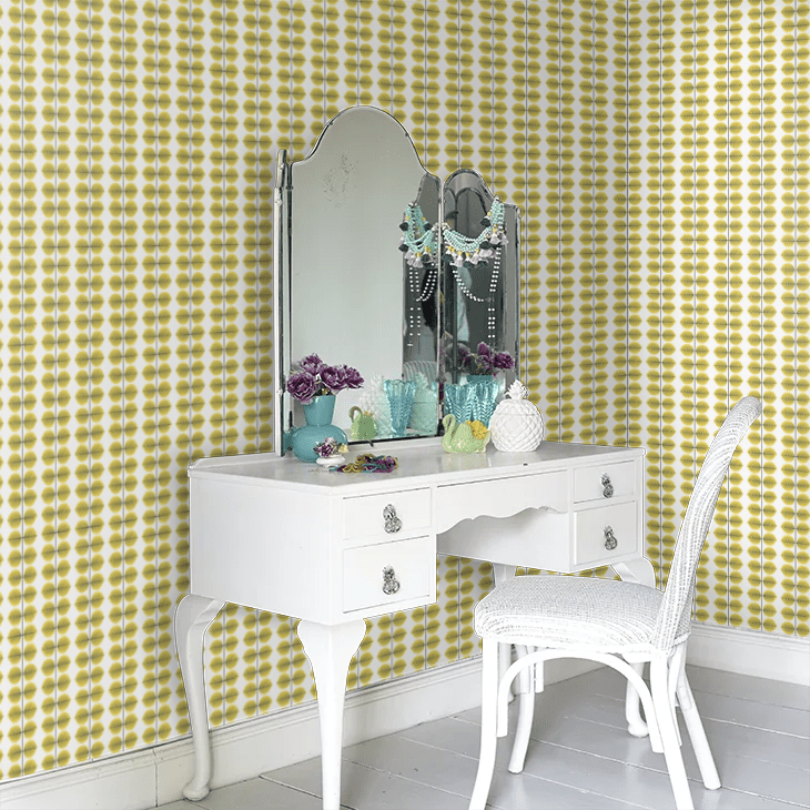 Bersa Wallpaper - Yellow - Boråstapeter - 1753 - Premier Wallcovering