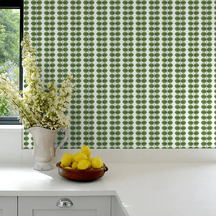 Bersa Wallpaper - Green - Boråstapeter - 1750 - Premier Wallcovering