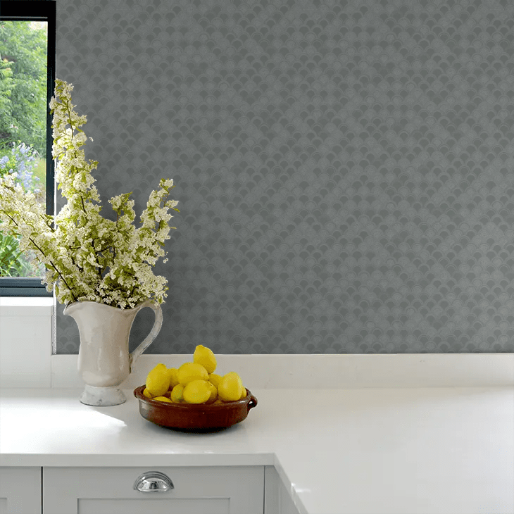 Birgit Wallpaper - Charcoal - Boråstapeter - 5523 - Premier Wallcovering