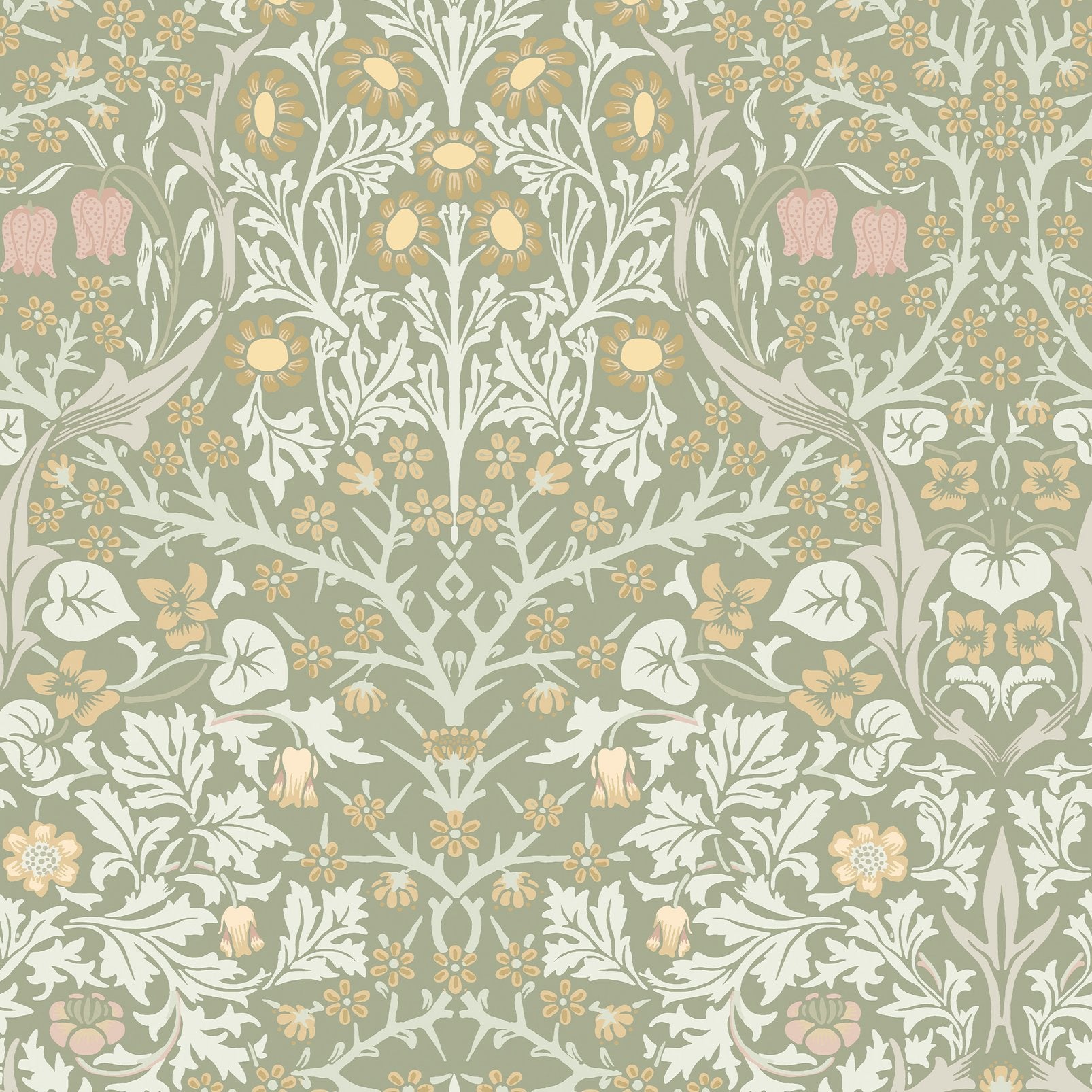 Blackthorn Wallpaper - Sage - 124253 - William Morris AH - Premier Wallcovering