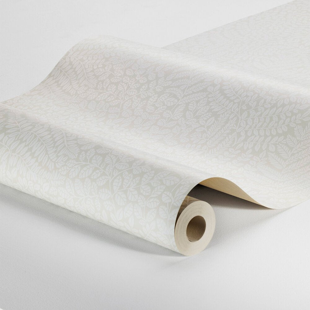 Bladverk Wallpaper - Pale Grey/ White - Boråstapeter - 2018 - Premier Wallcovering