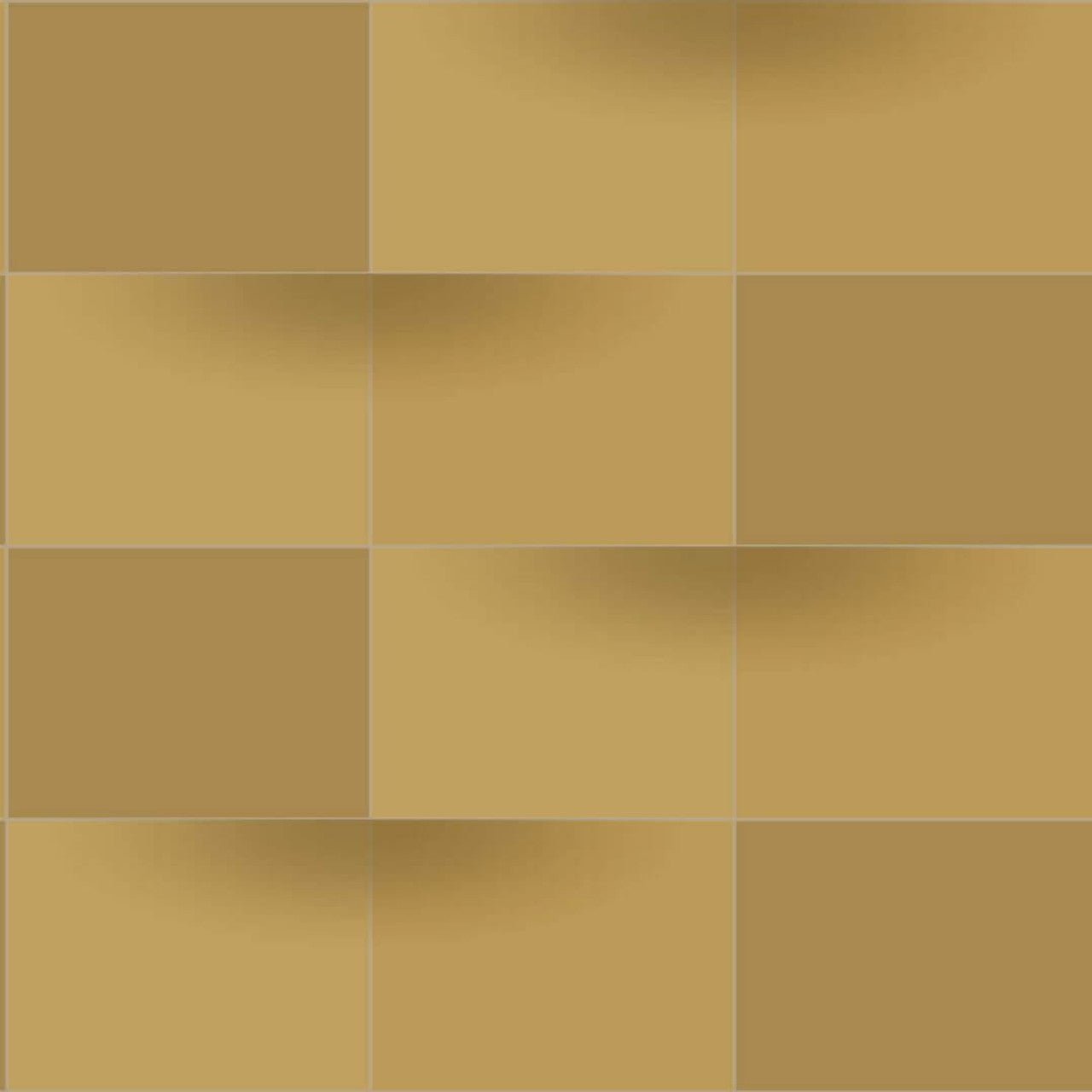 Blocks Perception Wallpaper - Jaune Ocre - Casadeco - 86532416 - Premier Wallcovering