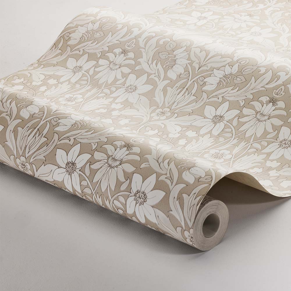 Blomsterfrojd Wallpaper - Light Brown - Boråstapeter - 3293 - Premier Wallcovering