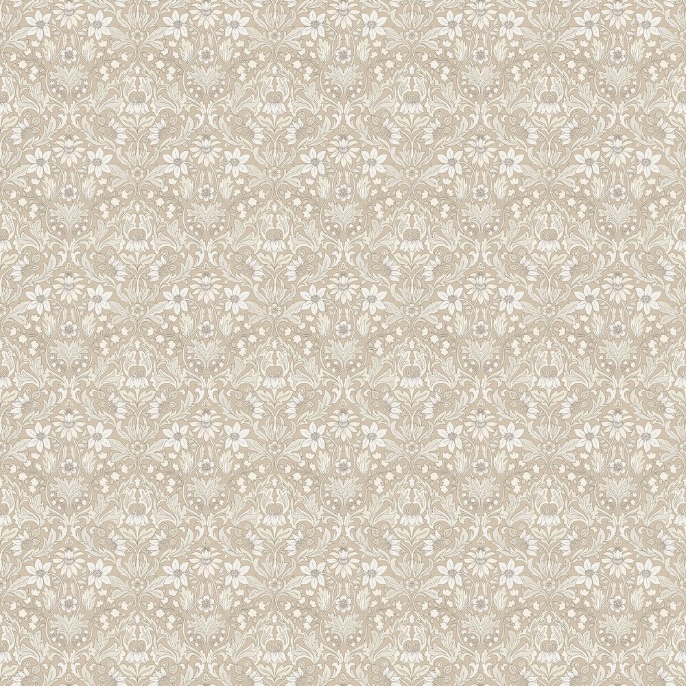 Blomsterfrojd Wallpaper - Light Brown - Boråstapeter - 3293 - Premier Wallcovering