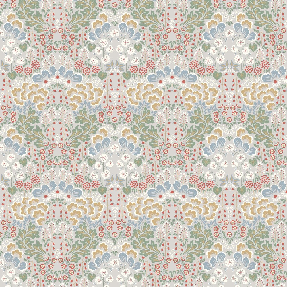 Blomstervall Wallpaper - Multi / Light - Boråstapeter - 2098 - Premier Wallcovering