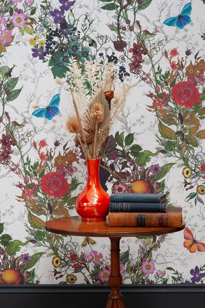 Bloomsbury Garden Wallpaper - Alabaster - Timorous Beasties - BTN/BLM/TXMT/01 - Premier Wallcovering