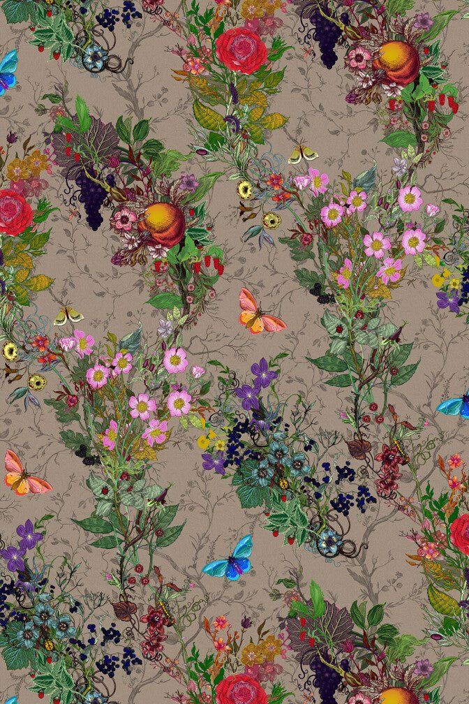 Bloomsbury Garden Wallpaper - Campbell Duck - Timorous Beasties - BTN/BLM/TXMT/06 - Premier Wallcovering