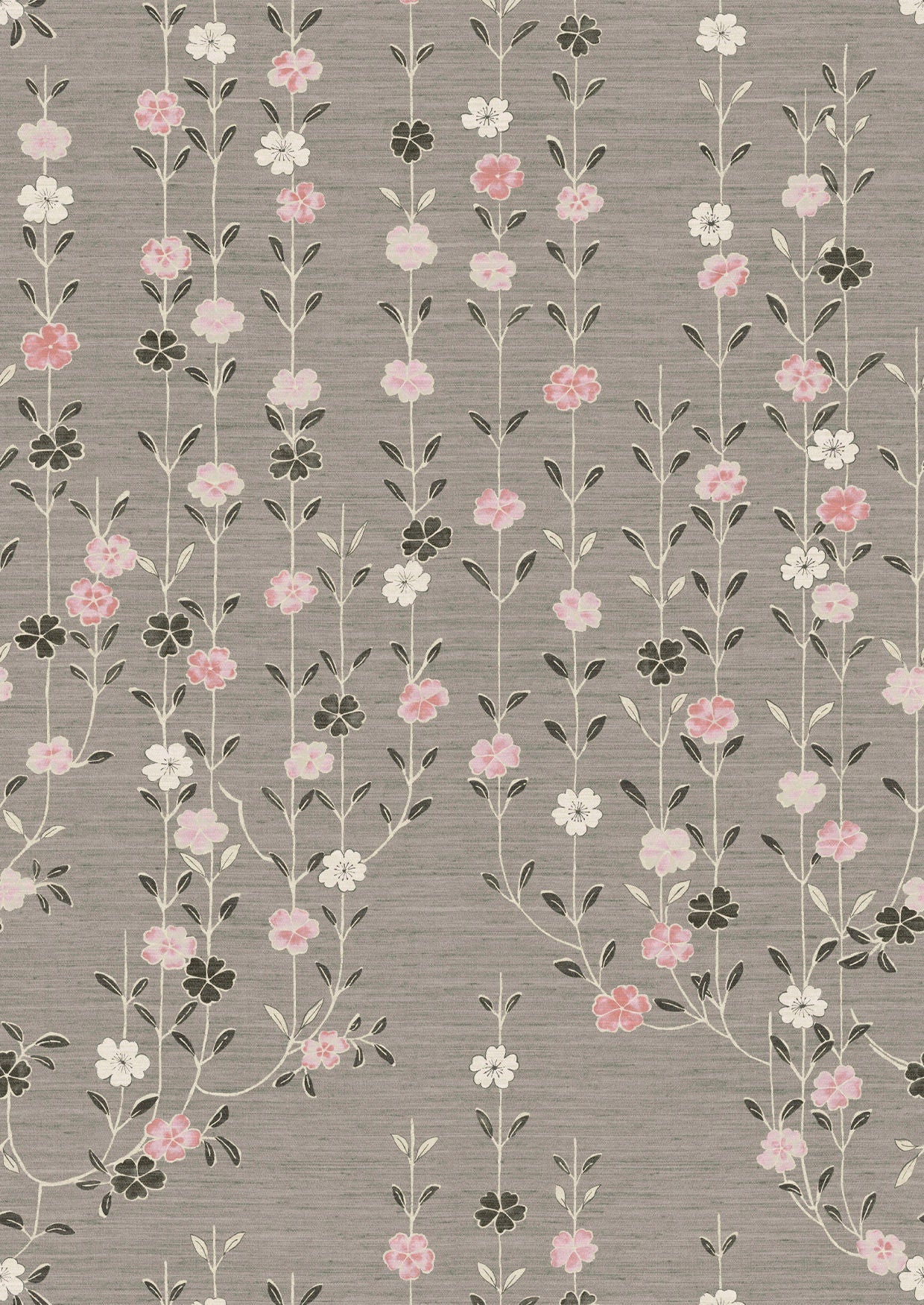 Blossom Wallpaper - Powder Cloud - Lewis & Wood - Premier Wallcovering