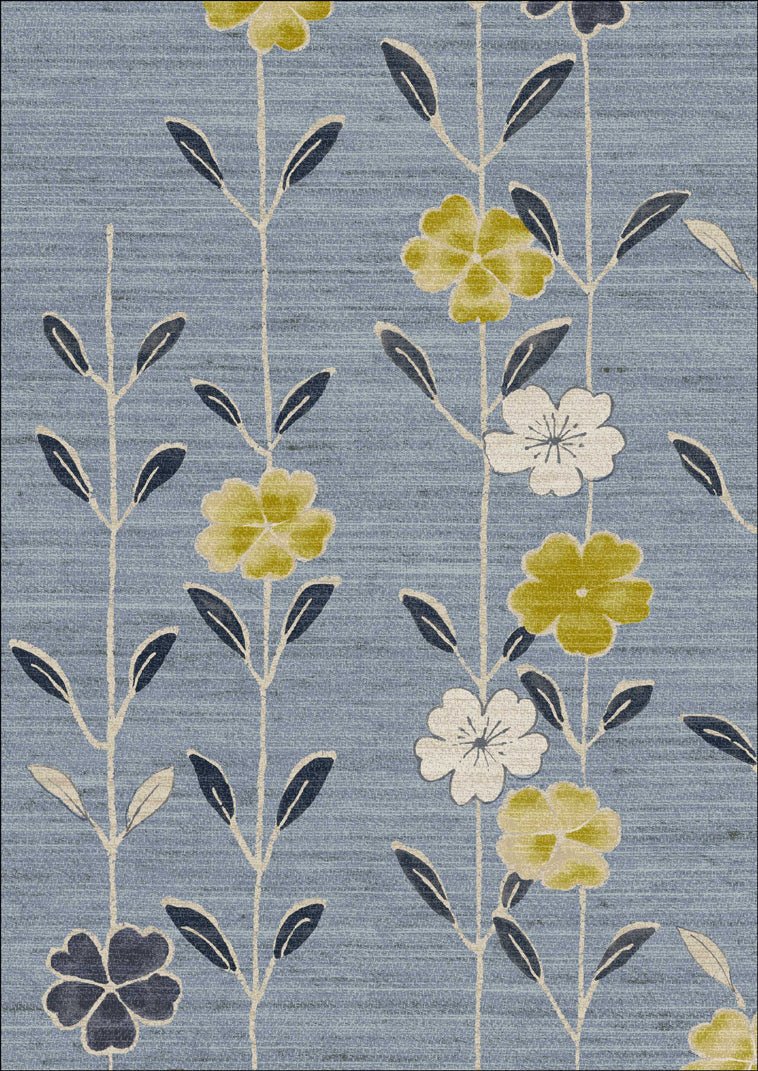 Blossom Wallpaper - Saffron Sky - Lewis & Wood - Premier Wallcovering