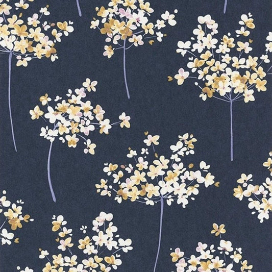 Boboli Florescence Wallpaper - Blue - Casadeco - 82336533 - Premier Wallcovering