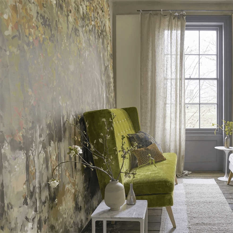 Bois De Bouleau Scene 1 Wallpaper - Sepia - PDG1175/01 - Designers Guild