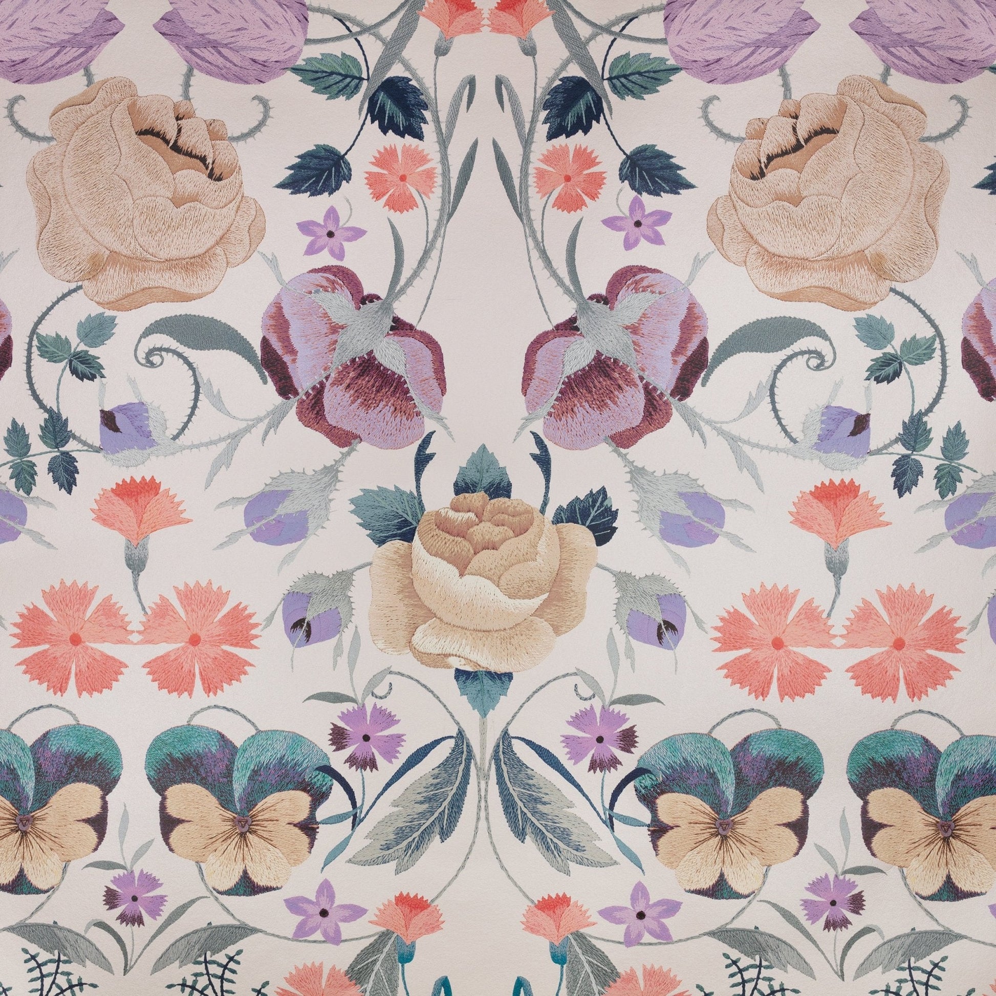 Bonita Shimmer Wallpaper - Lilac Ash - Romo - Temperley London - W457/02 - Premier Wallcovering
