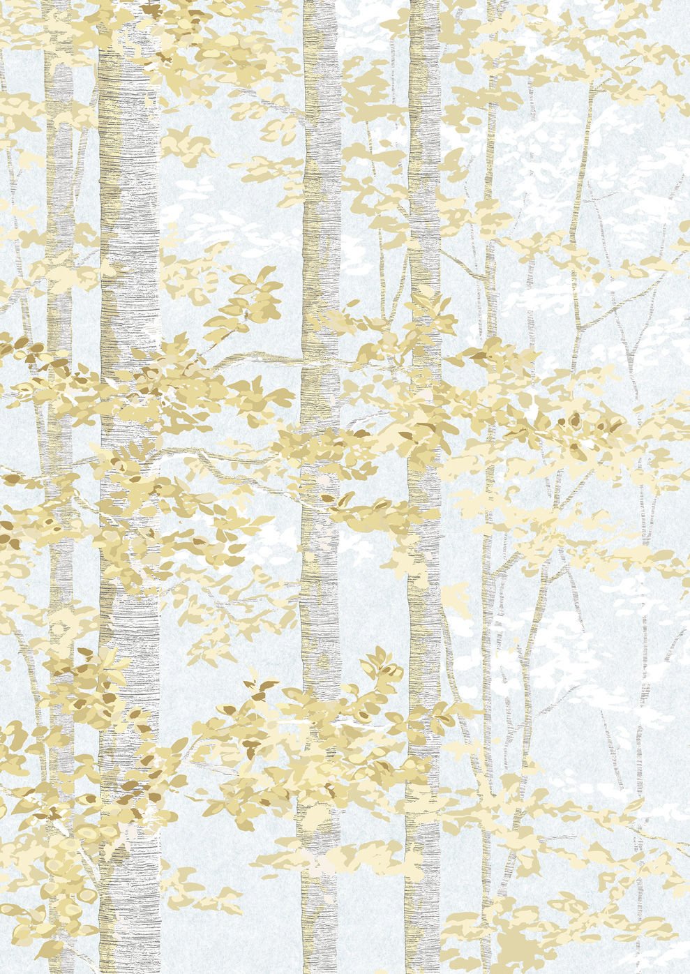 Bosky Wallpaper - Mellow - Lewis & Wood - Premier Wallcovering
