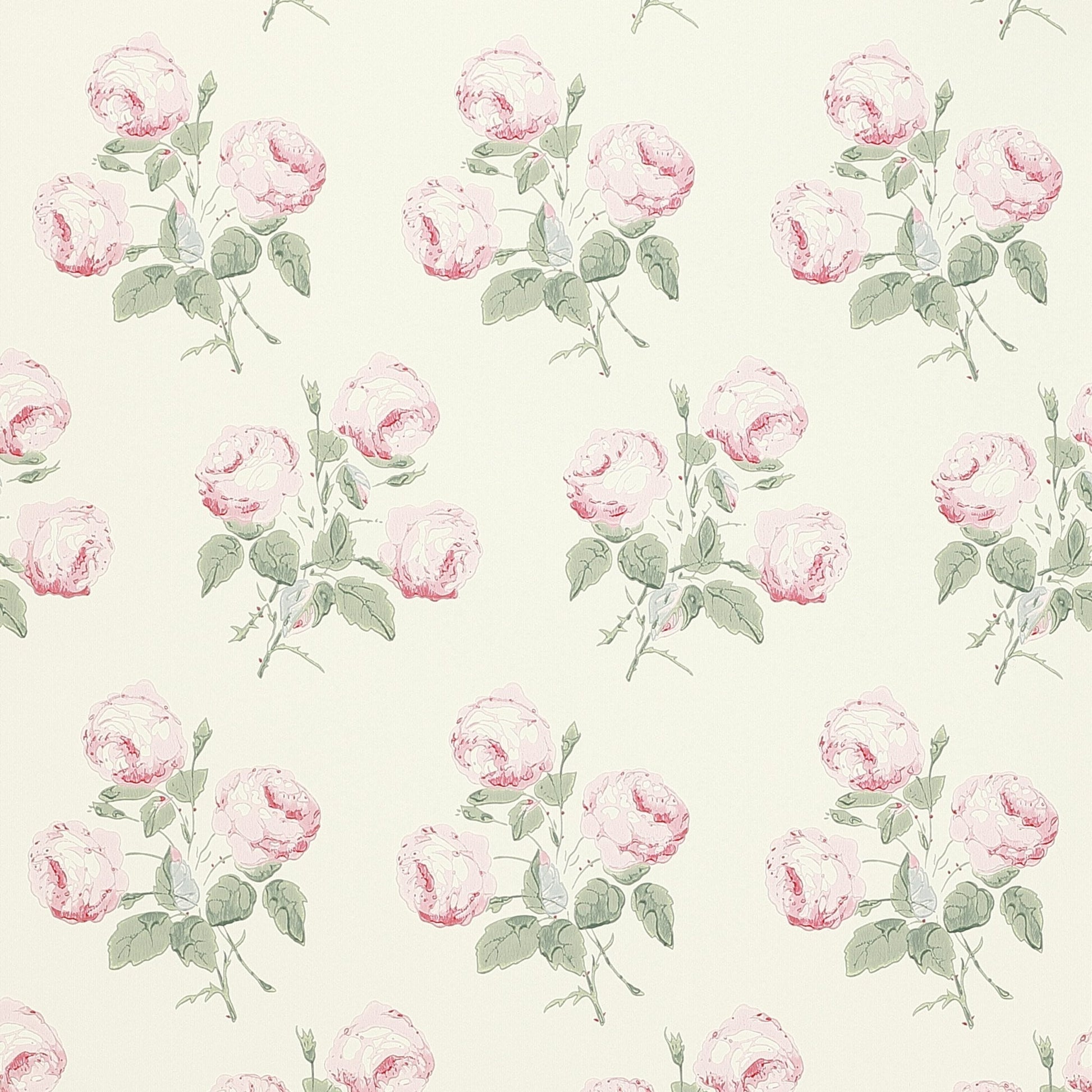 Bowood Wallpaper - Pink/Leaf - Colefax & Fowler - 07401/07