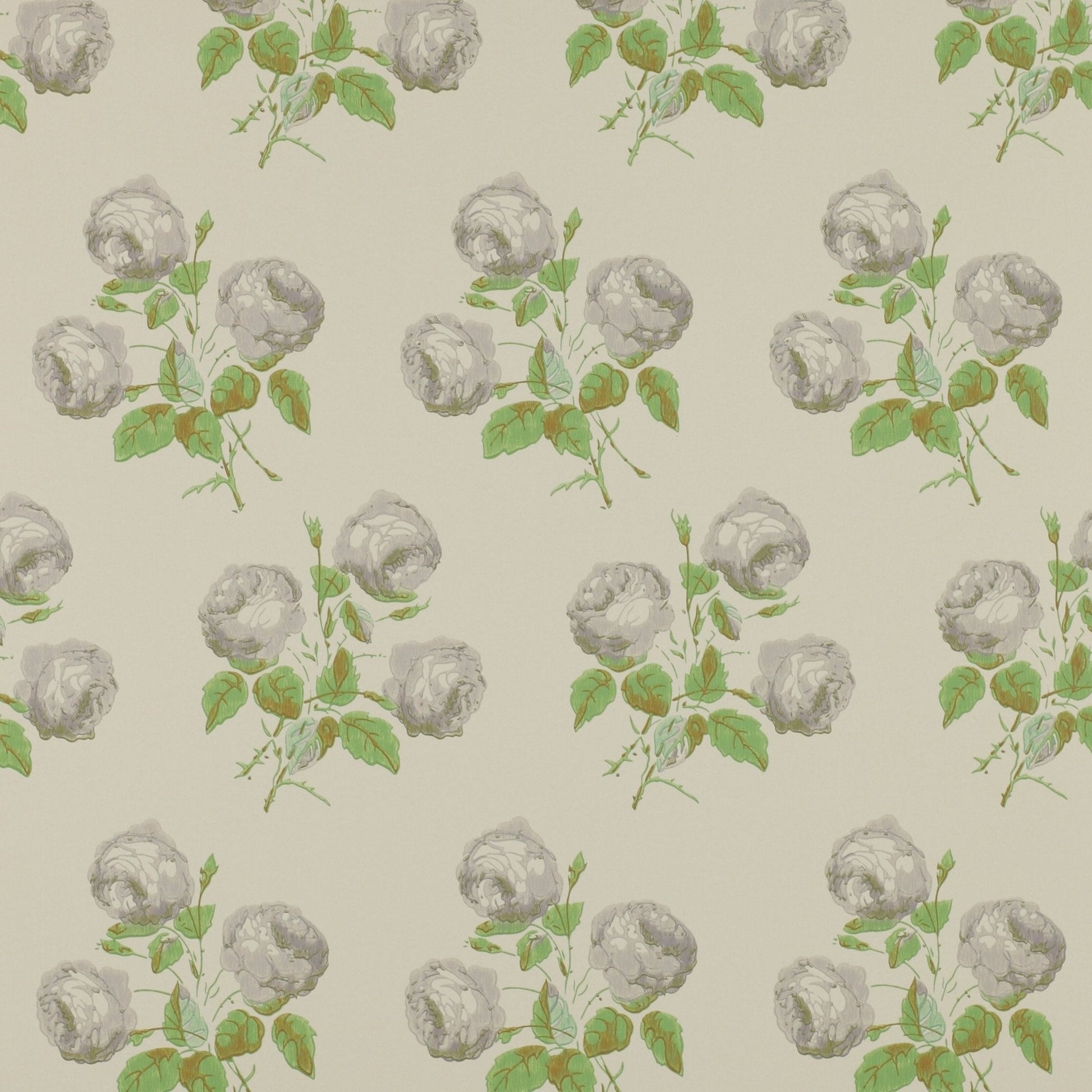 Bowood Wallpaper - Grey/Green - Colefax & Fowler - 07401/02