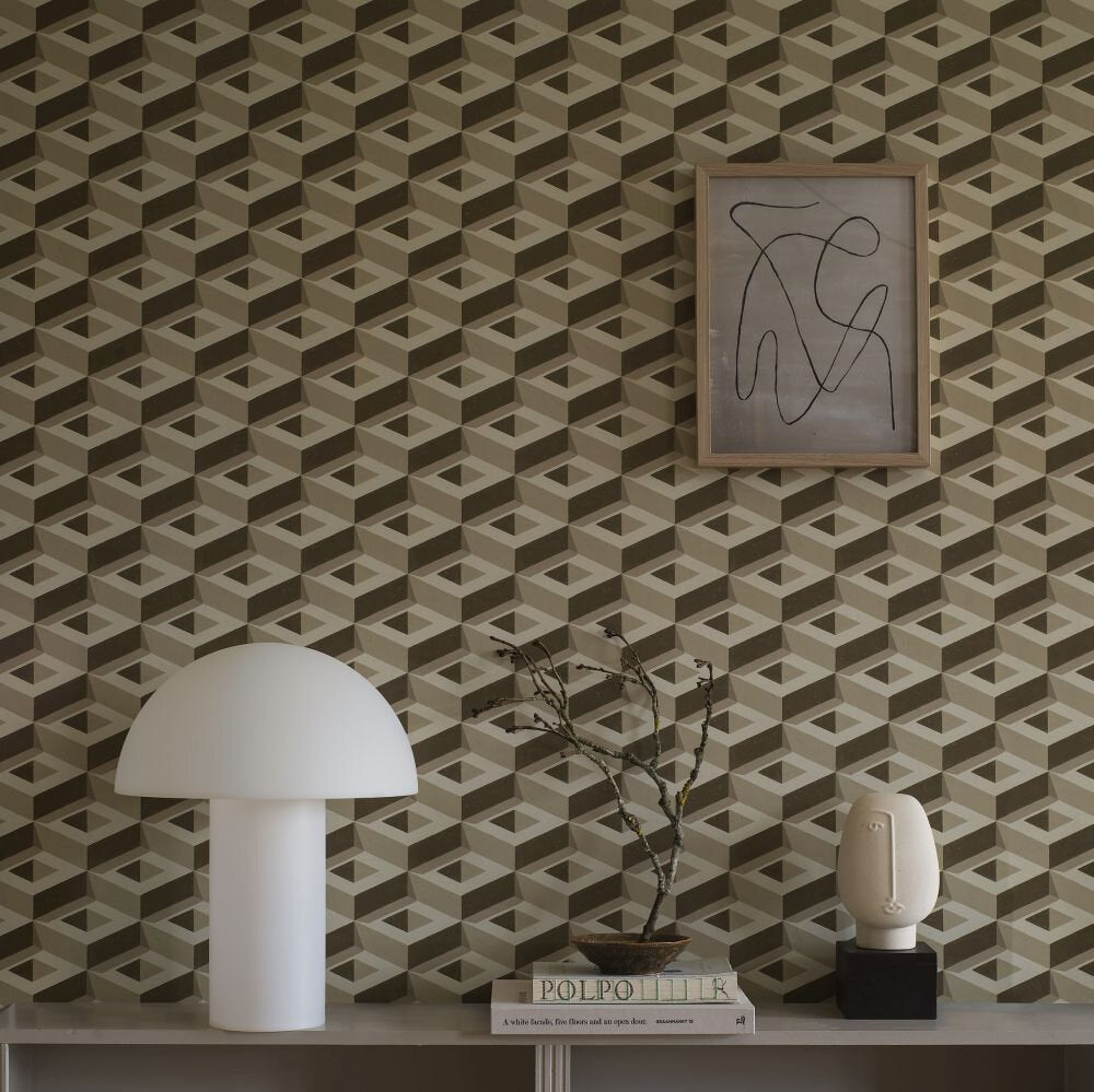 Boxes Wall Mural - Bronze - Boråstapeter - 2280 - Premier Wallcovering