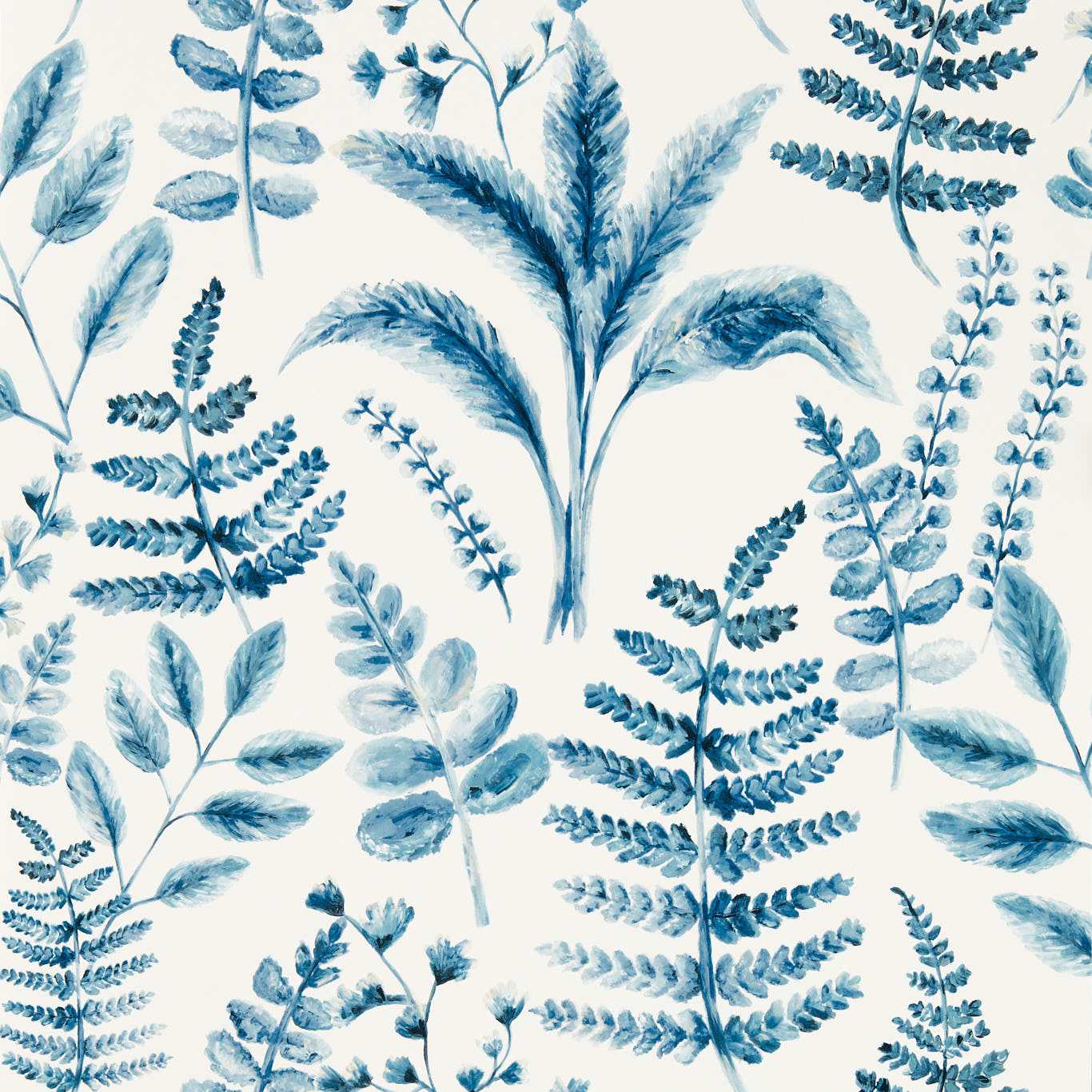 Bracken Wallpaper - Denim - Clarke & Clarke - W0156/01 - Premier Wallcovering