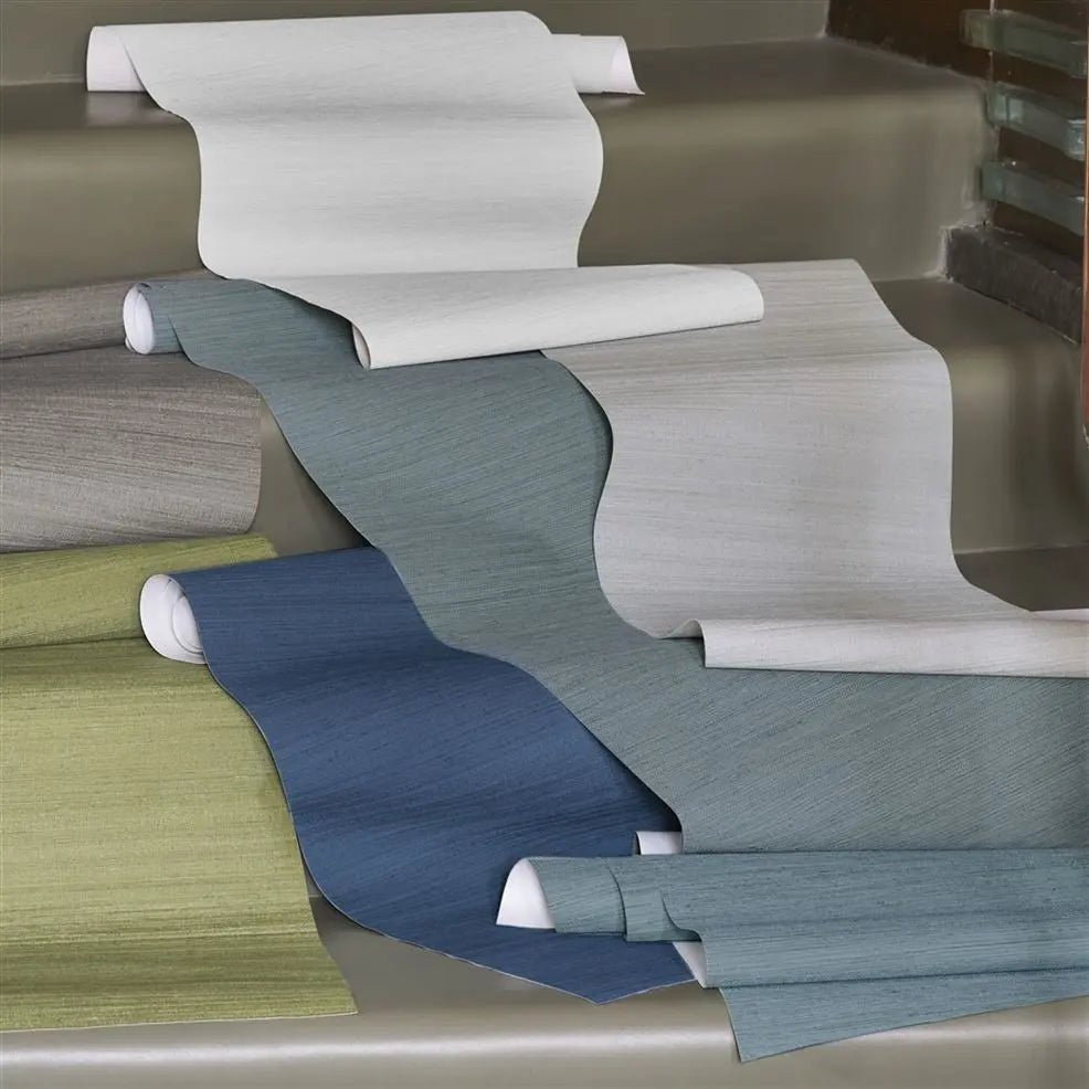 Brera Grasscloth Wallpaper - Chalk - PDG1120/01 - Designers Guild