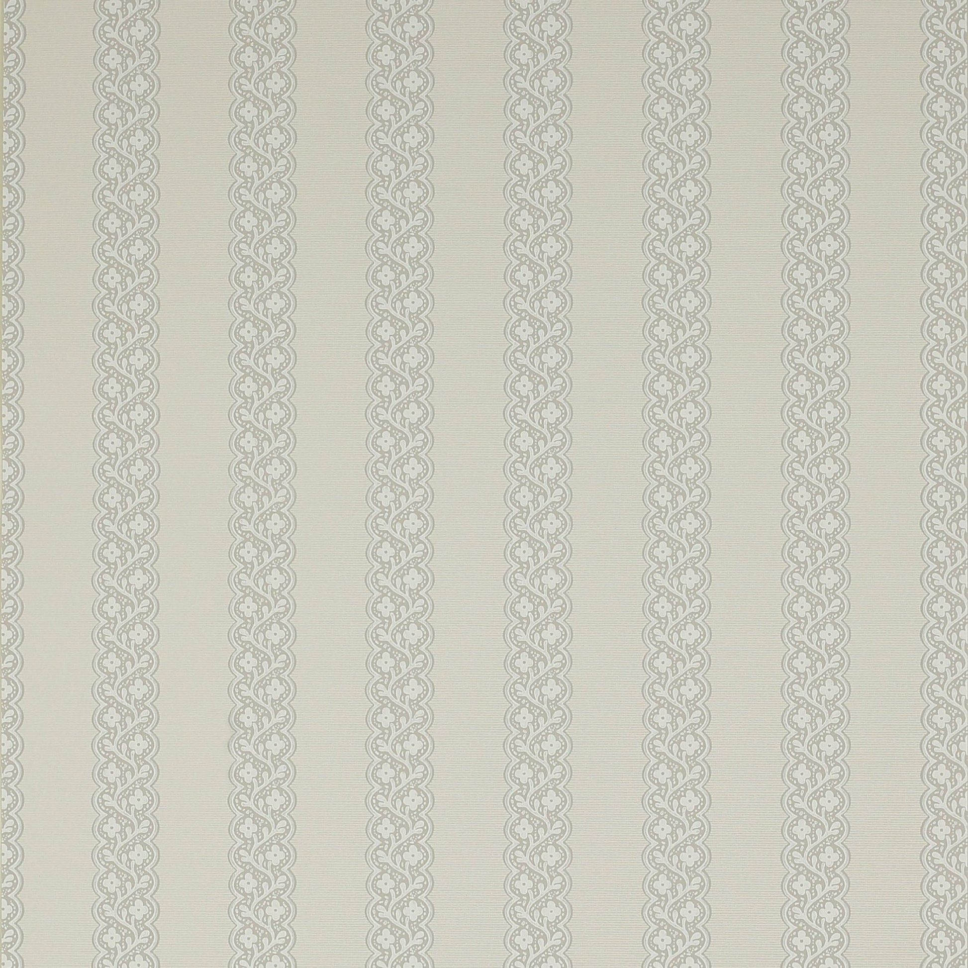 Britta Wallpaper - Silver - Colefax & Fowler - 07185 - 01