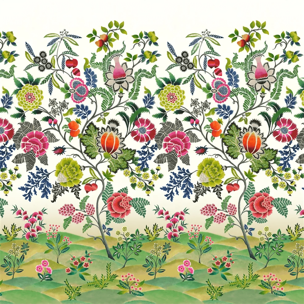 Brocart Decoratif Wallpaper - Fuchsia - PDG1169/01 - Designers Guild