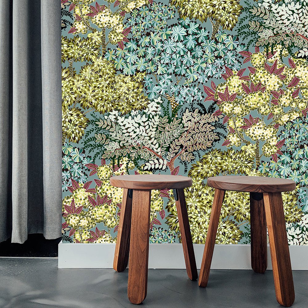 Broccoli Canopy Wallpaper - Chaingate Green - Josephine Munsey - JMW-100411 - Premier Wallcovering
