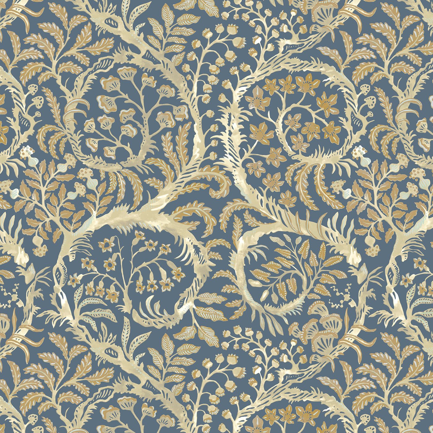 Butterrow Wallpaper - Bude Blue - Josephine Munsey - JMW-103111 - Premier Wallcovering