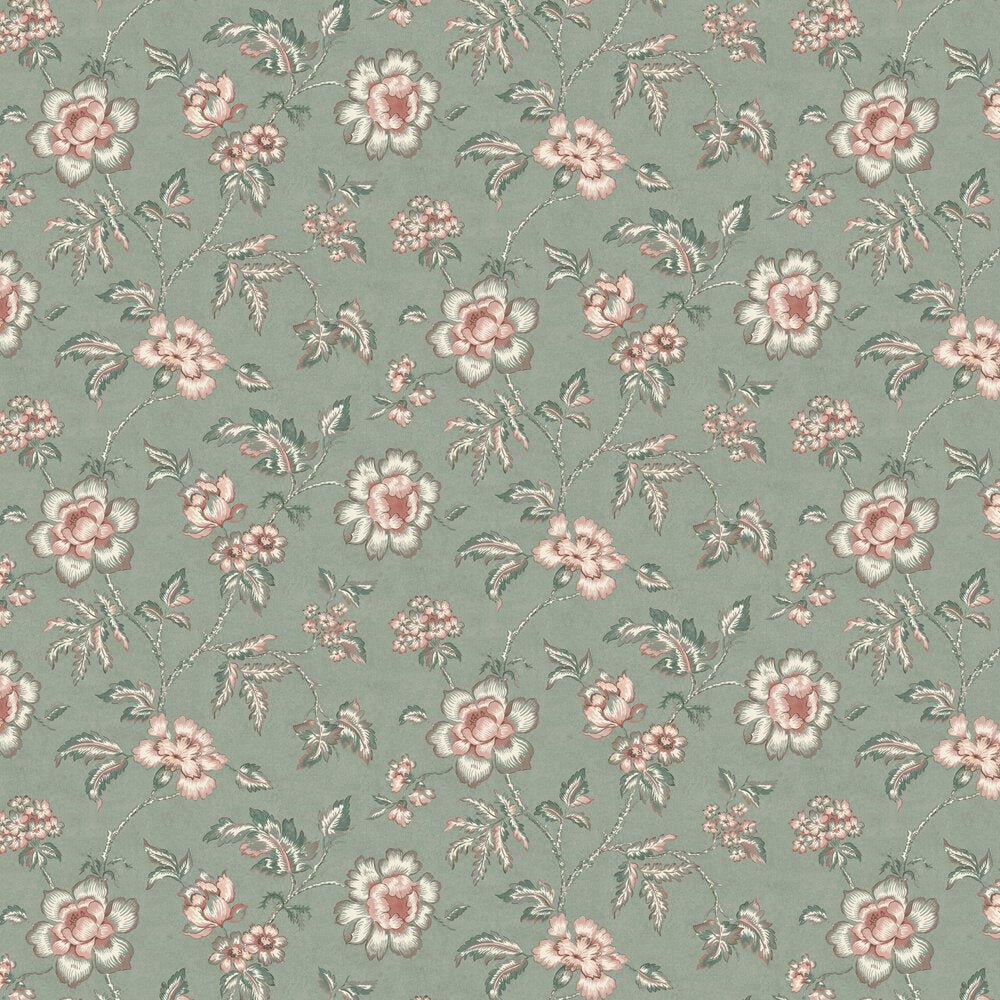 Camille Wallpaper - Green - Boråstapeter - 7209 - Premier Wallcovering