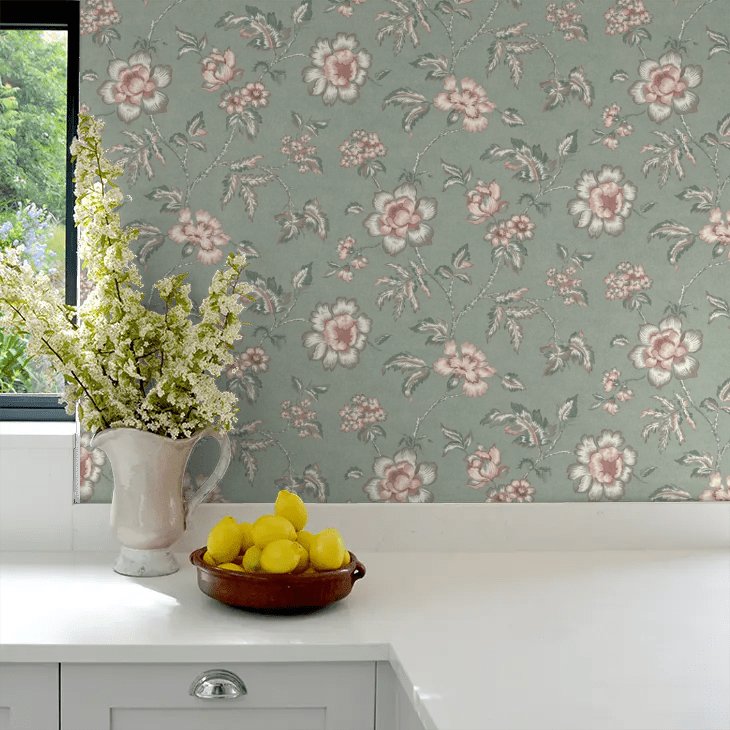 Camille Wallpaper - Green - Boråstapeter - 7209 - Premier Wallcovering