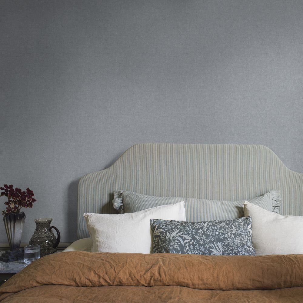 Canvas Wallpaper - Blue - Boråstapeter - 6133 - Premier Wallcovering