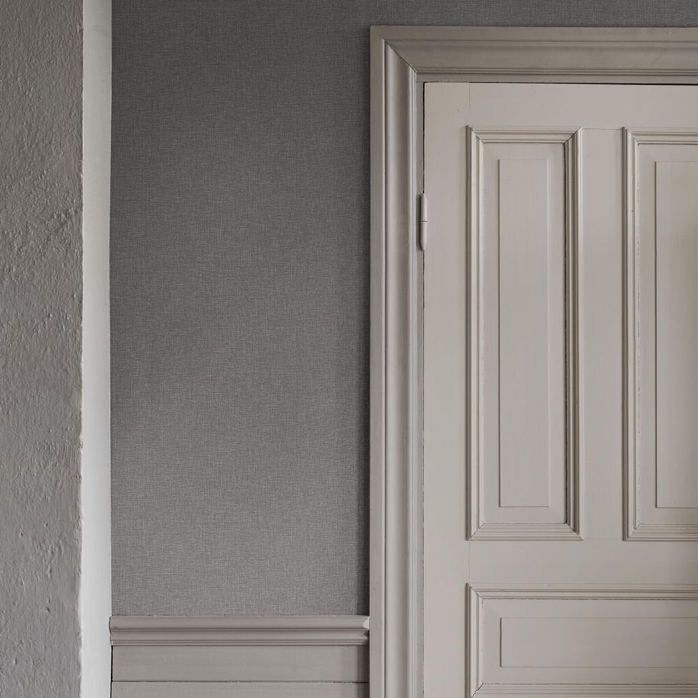 Canvas Wallpaper - Graphite - Boråstapeter - 6119 - Premier Wallcovering