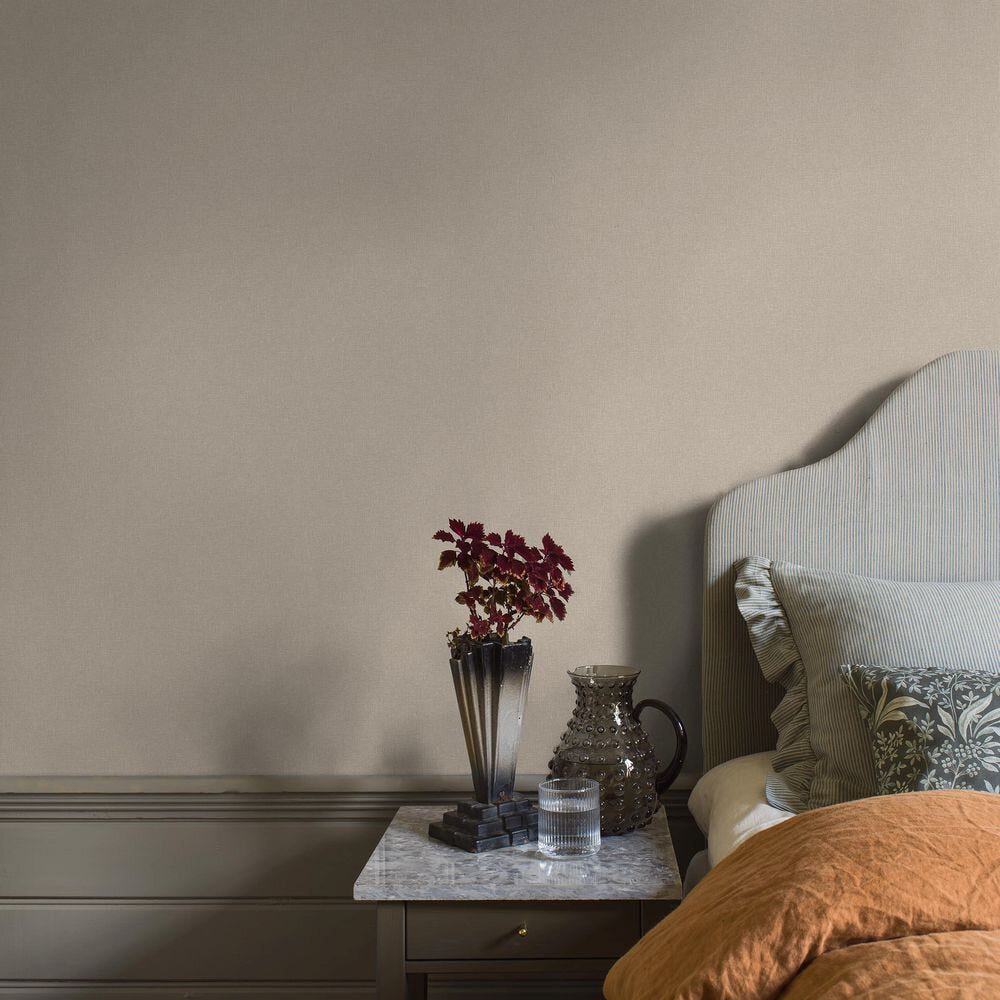 Canvas Wallpaper - Taupe - Boråstapeter - 6124 - Premier Wallcovering