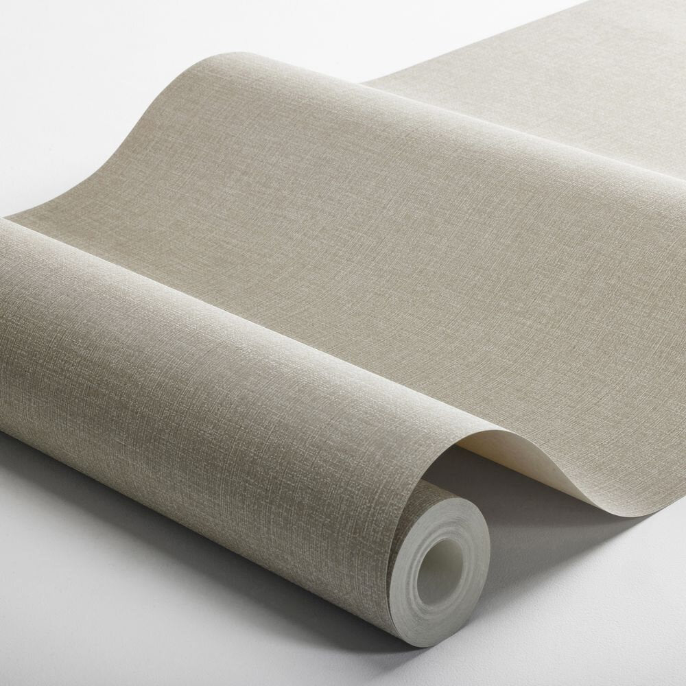 Canvas Wallpaper - Taupe - Boråstapeter - 6124 - Premier Wallcovering