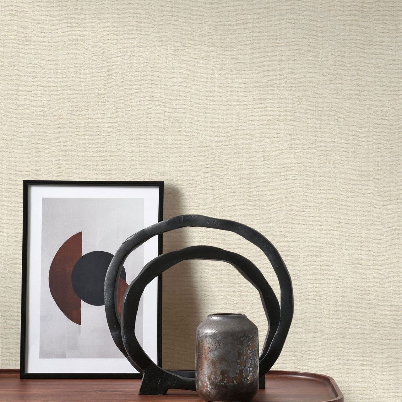 Caractere Matera Wallpaper - Grege - Casadeco - 201171215 - Premier Wallcovering