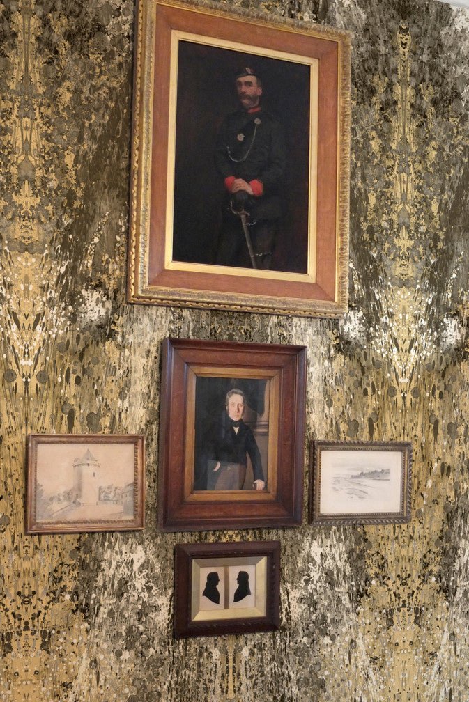 Cascade Superwide Wallpaper Panel - Beige - Timorous Beasties - ROR/CASC/OBRN/01 - Premier Wallcovering