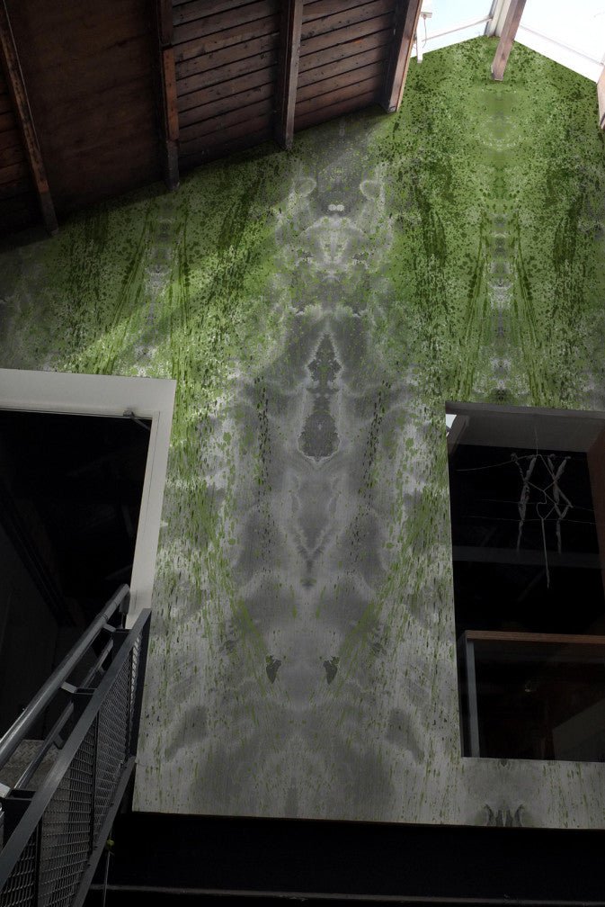 Cascade Superwide Wallpaper Panel - Green - Timorous Beasties - ROR/CASC/OBRN/04 - Premier Wallcovering