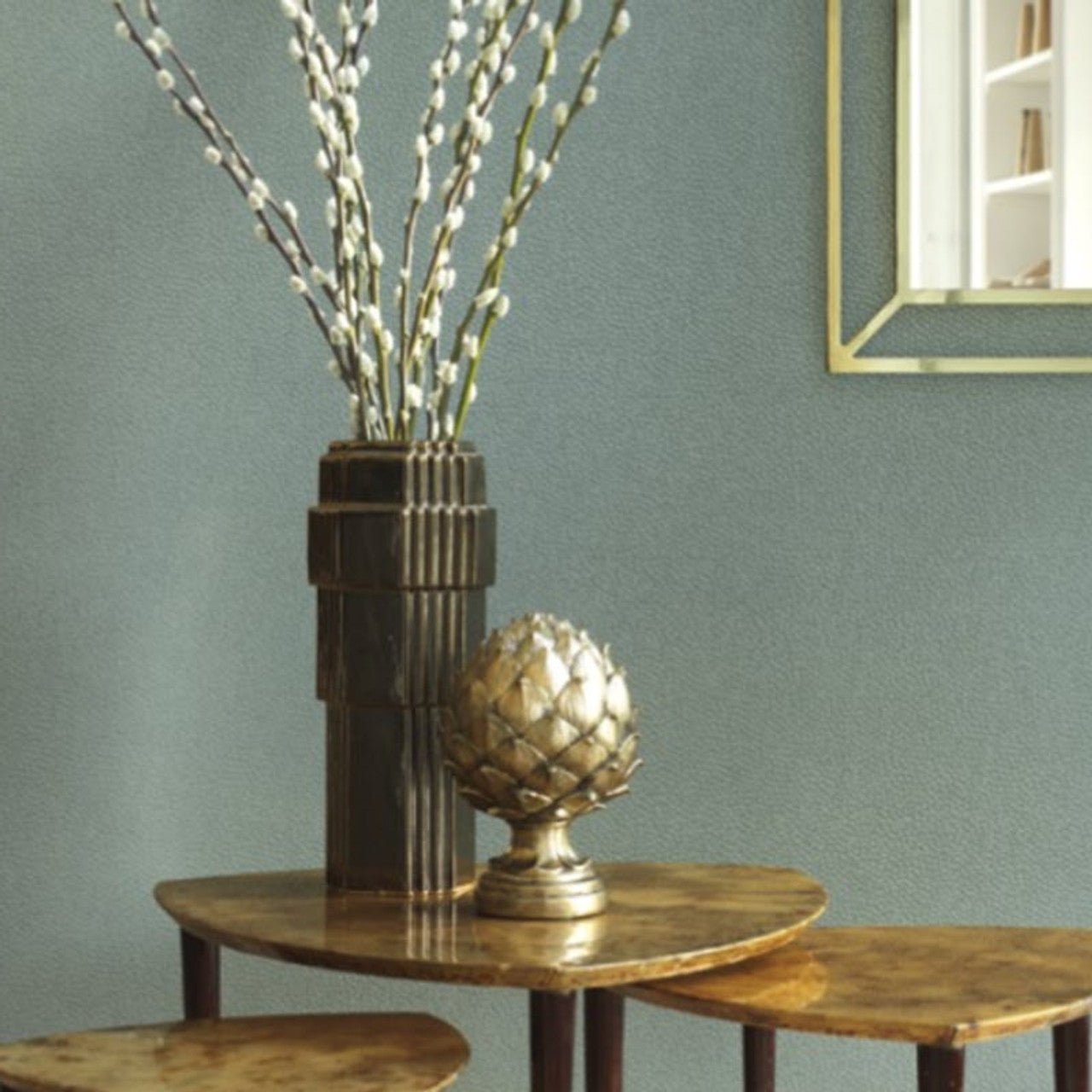 Casino Belle Epoque Wallpaper - Vert - Casadeco - 82287311 - Premier Wallcovering