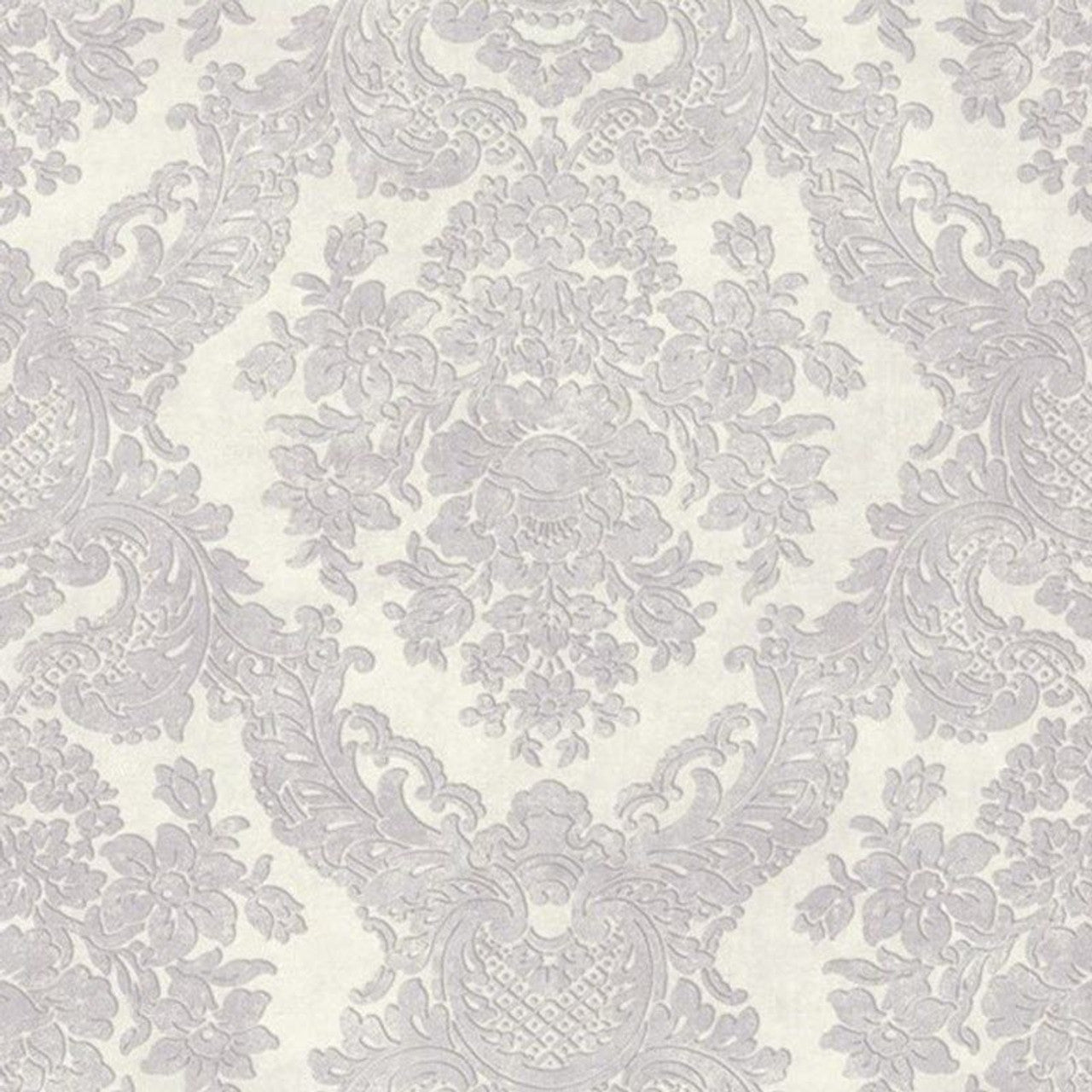 Castello Palazzo Wallpaper - Gris And Blanc - Casadeco - 83550106 - Premier Wallcovering