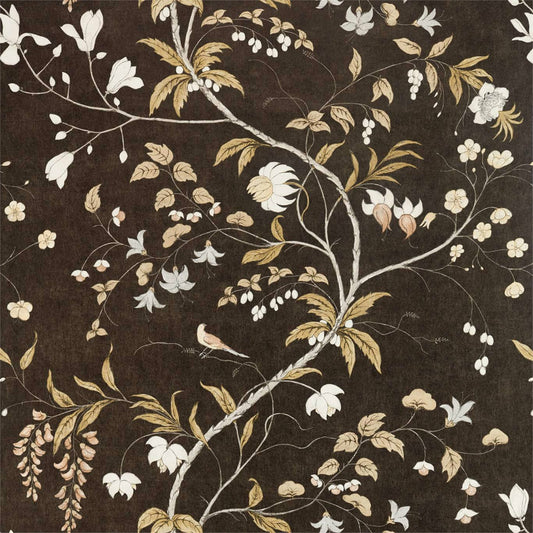 Chambalon Trail Wallpaper - Antique Gold/Vine Black - ZDAR312850 - Zoffany