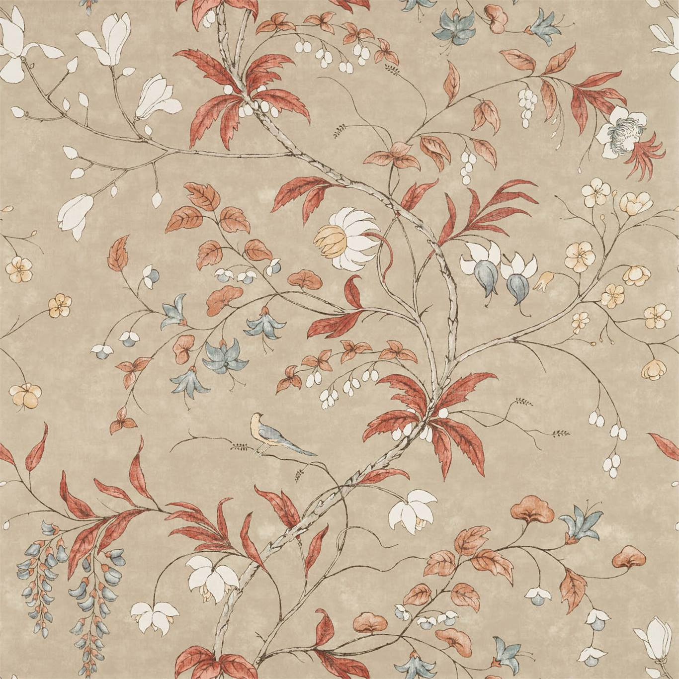 Chambalon Trail Wallpaper - Sunstone/Linen - ZDAR312852 - Zoffany