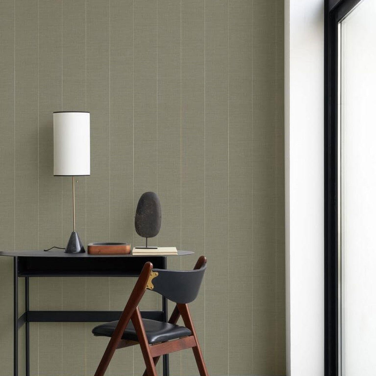 Charlie Carnaby Street Wallpaper - Kaki - Casadeco - 200547317 - Premier Wallcovering