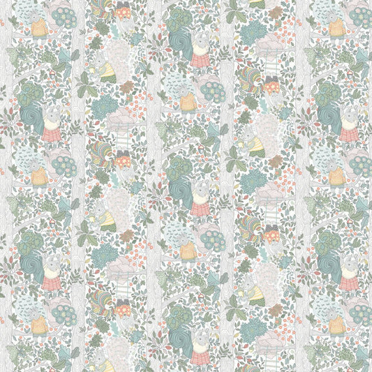 Charlie Wallpaper - Multi white - Boråstapeter - 6251 - Premier Wallcovering