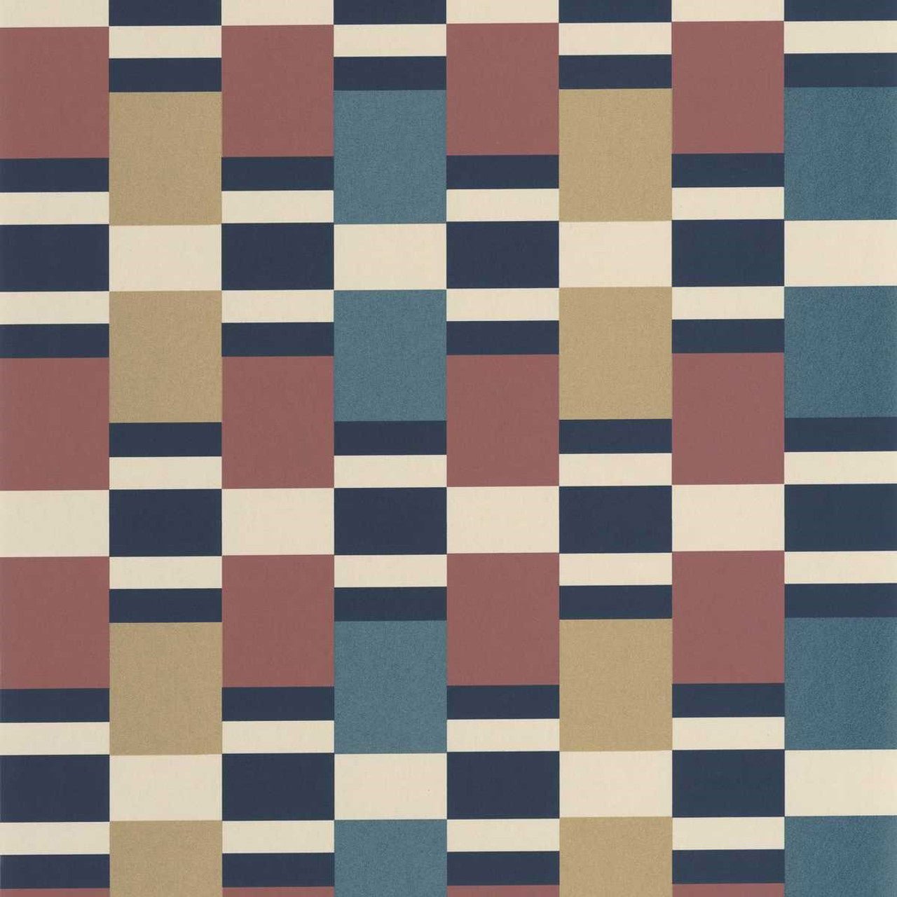 Chess Game Color Game Wallpaper - Bordeaux/bleu - Casadeco - 200628668 - Premier Wallcovering