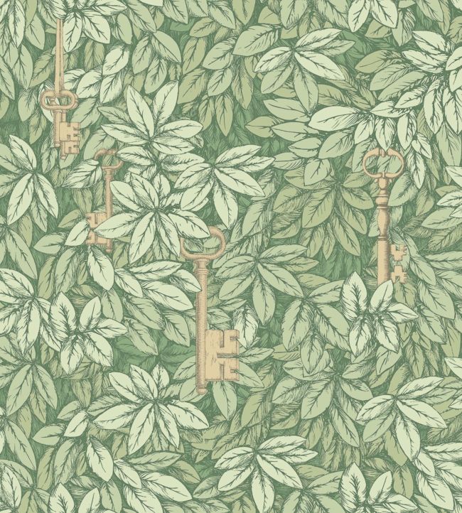 Chiavi Segrete Wallpaper - Olive - 114/9018 - Cole & Son - Premier Wallcovering