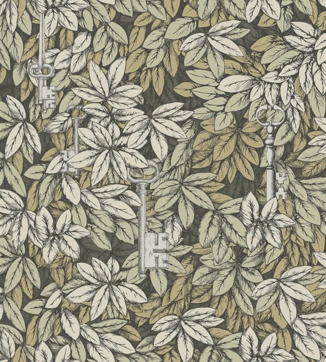Chiavi Segrete Wallpaper - Metallic Gilver & Metallic Gold - 114/9017 - Cole & Son - Premier Wallcovering